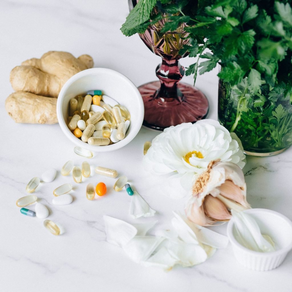 Healthy nutrient-dense foods supporting gut health, immunity, and overall wellness